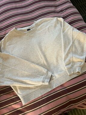 GAP Neutral Heather Crewneck Sweatshirt